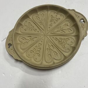 Brown Bag Cookie Mold - Shortbread - HEARTS and FLOWERS Stoneware Pan